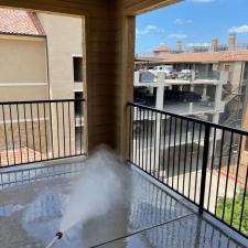 Apartment Complex Breezeway, Walls, Concrete Walkways Stairs Power Washing Project In Austin Texas 0