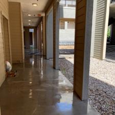 Apartment Complex Breezeway, Walls, Concrete Walkways Stairs Power Washing Project In Austin Texas 4