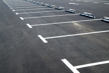 Parking lot striping